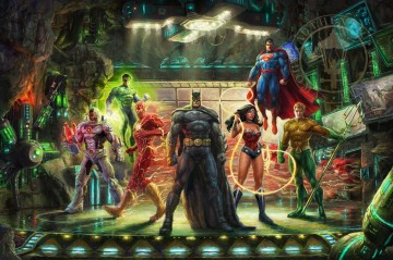  justice - THE JUSTICE LEAGUE Film hollywoodien Thomas Kinkade